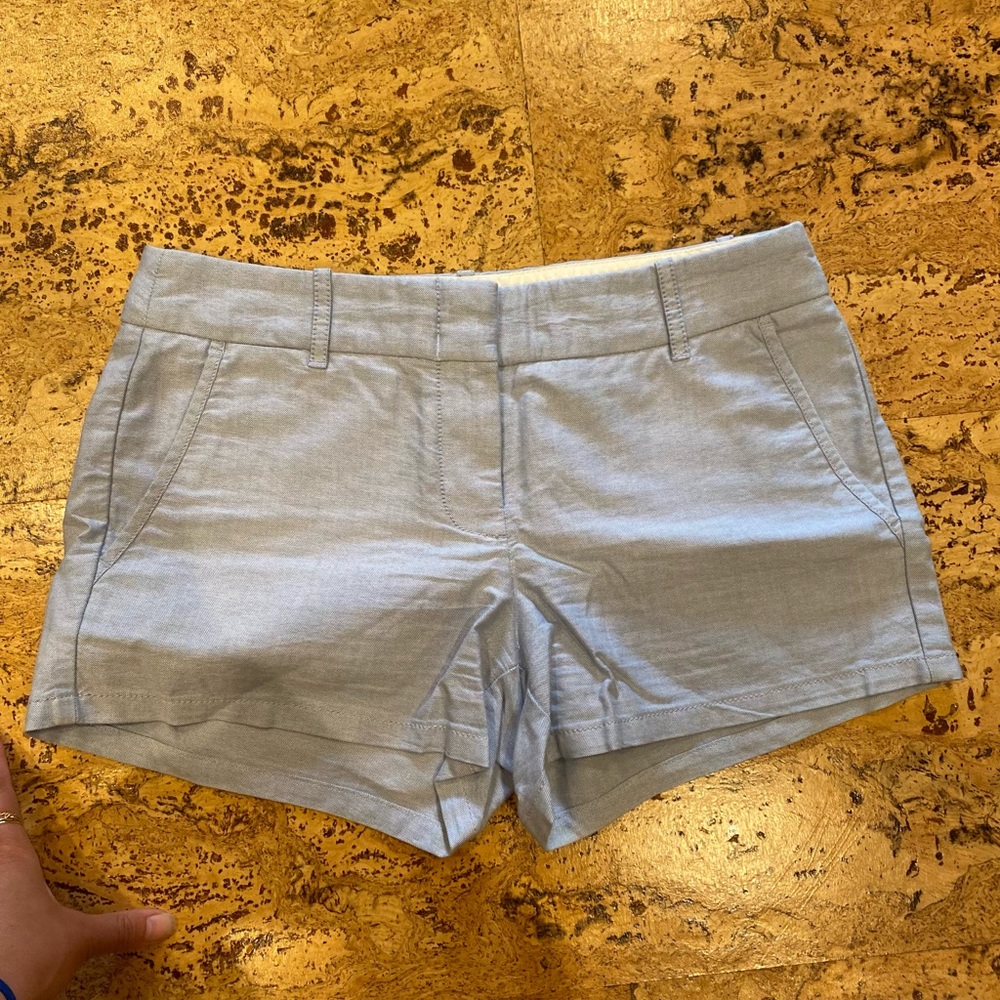 J crew chino shorts. 2inches. Blue. Size 2.